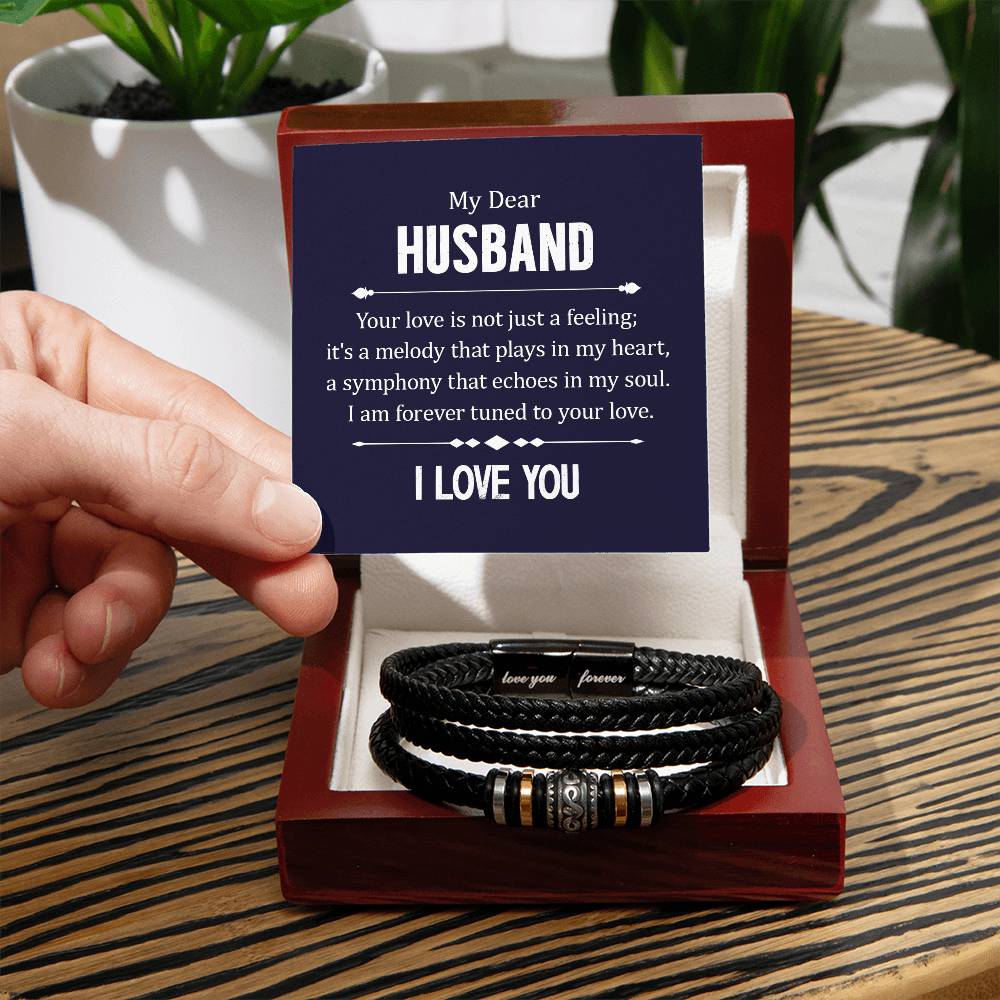 My Dear Husband ,I love you. Eternal Bond Bracelet for Him