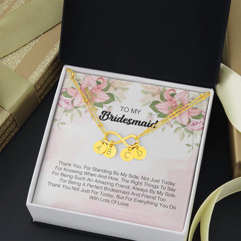 To My Bridesmaid - I Express My Deepest Thanks To You