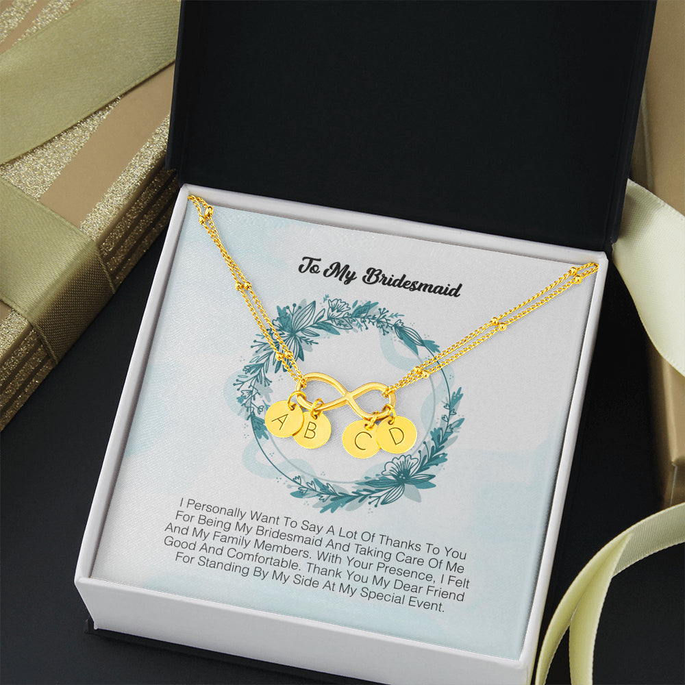 To My Bridesmaid - I Express My Deepest Thanks To You