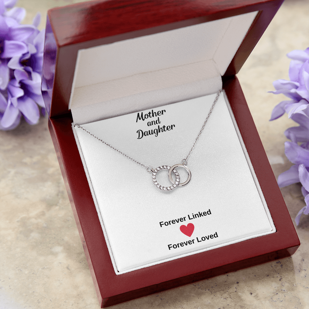 Mother and Daughter ring necklace
