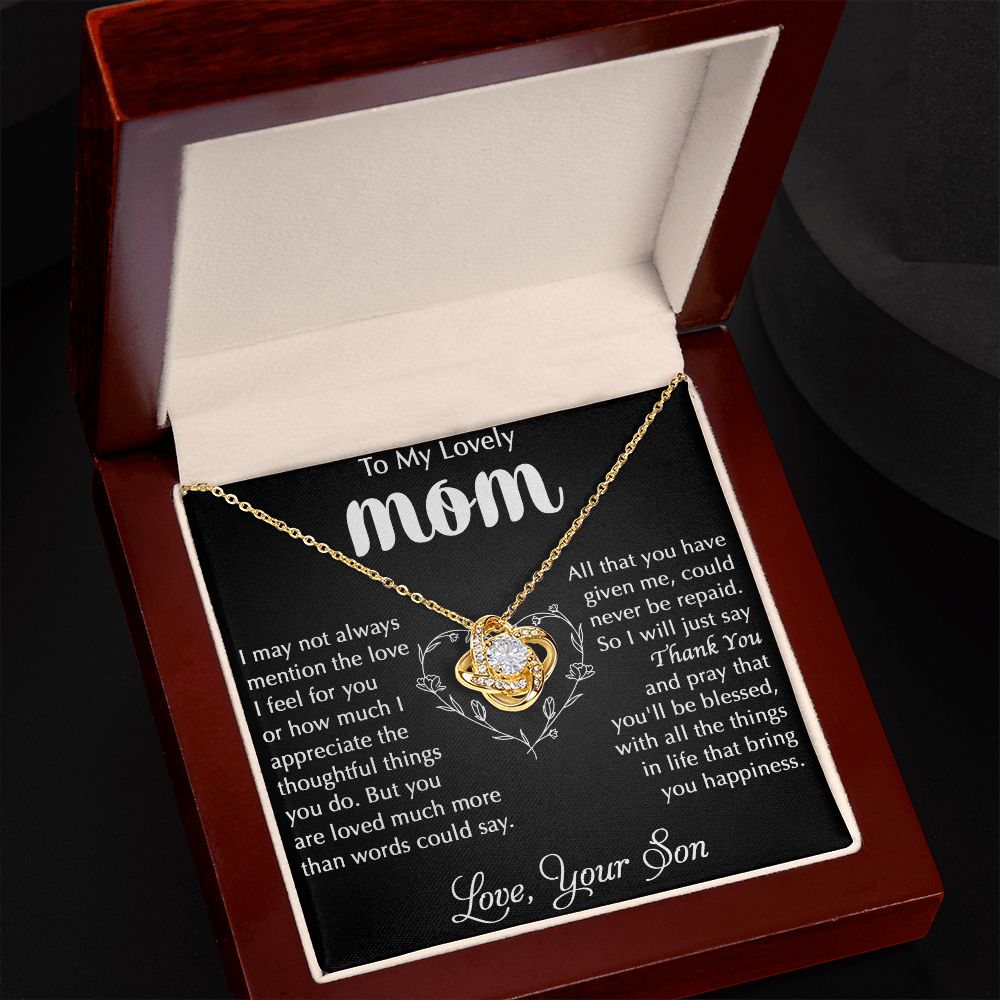 To My Mom - I Appreciate The Things You Do