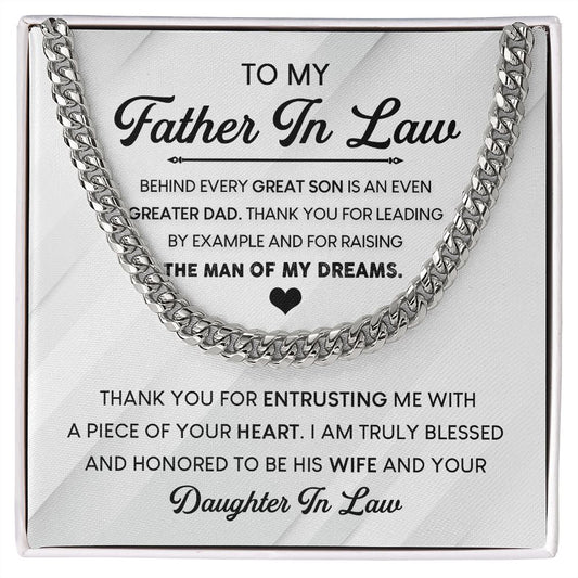 To My Father In Law - Thank You For Raising The Man Of My Dreams