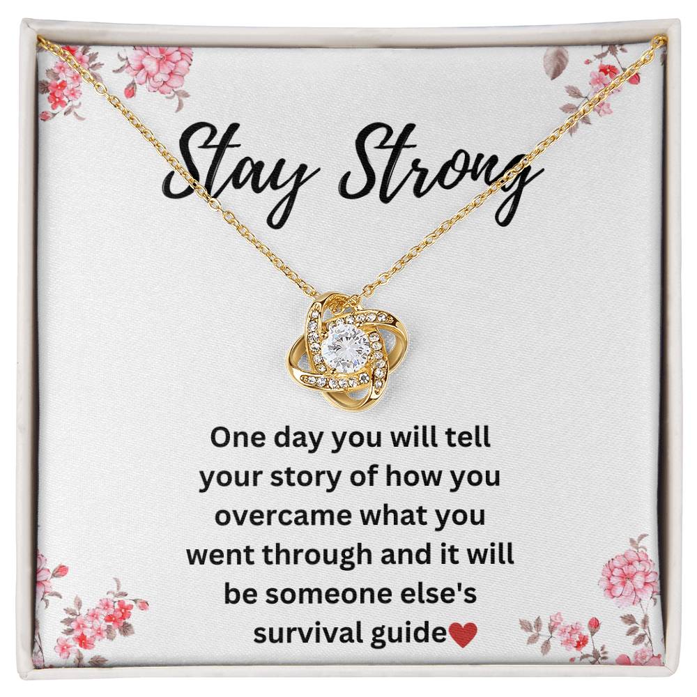 Sobriety Necklace For Women - Stay Strong