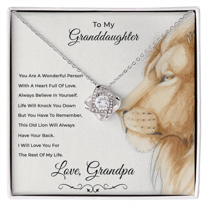 To My Granddaughter I Have Your Back