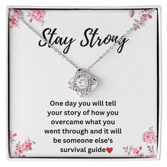 Sobriety Necklace For Women - Stay Strong