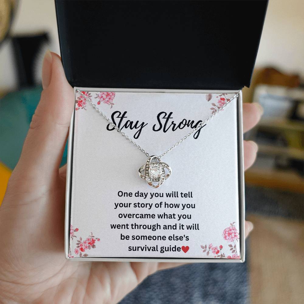 Sobriety Necklace For Women - Stay Strong