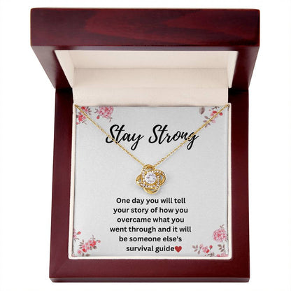 Sobriety Necklace For Women - Stay Strong