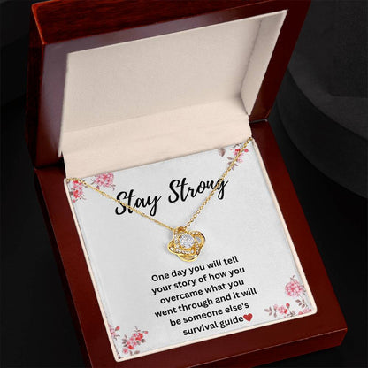 Sobriety Necklace For Women - Stay Strong