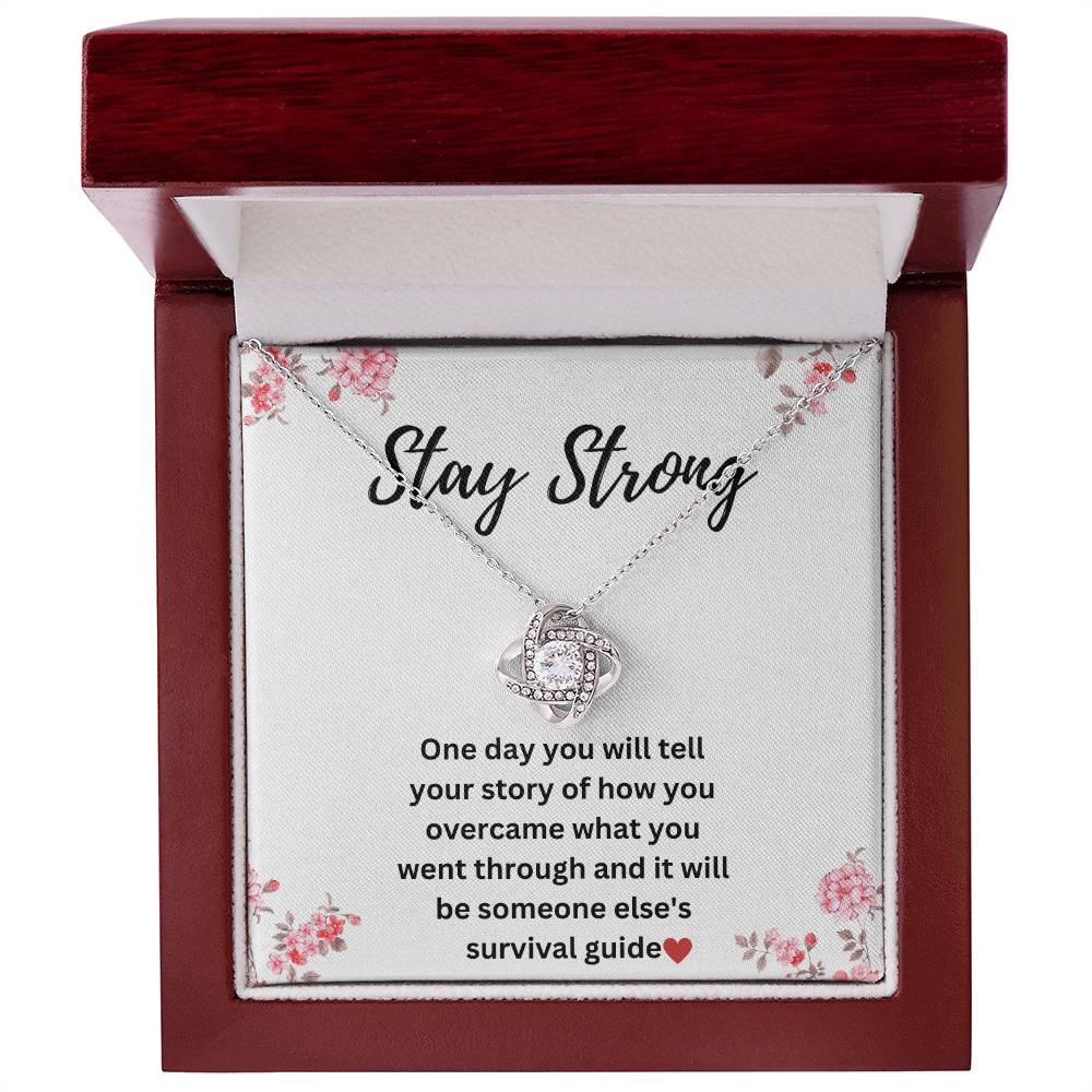 Sobriety Necklace For Women - Stay Strong