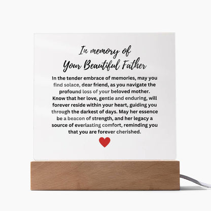 In Memory Of Your Beautiful Father - You Are Forever Cherished