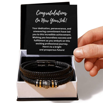 Congratulations On Your New Job Bracelet For Men