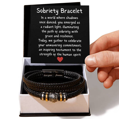 Sobriety Bracelet - Strength Of The Human Spirit