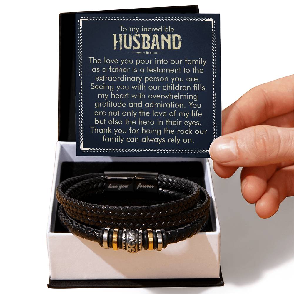 "Sentimental Embrace" Perfect Bracelet Gift for Husband