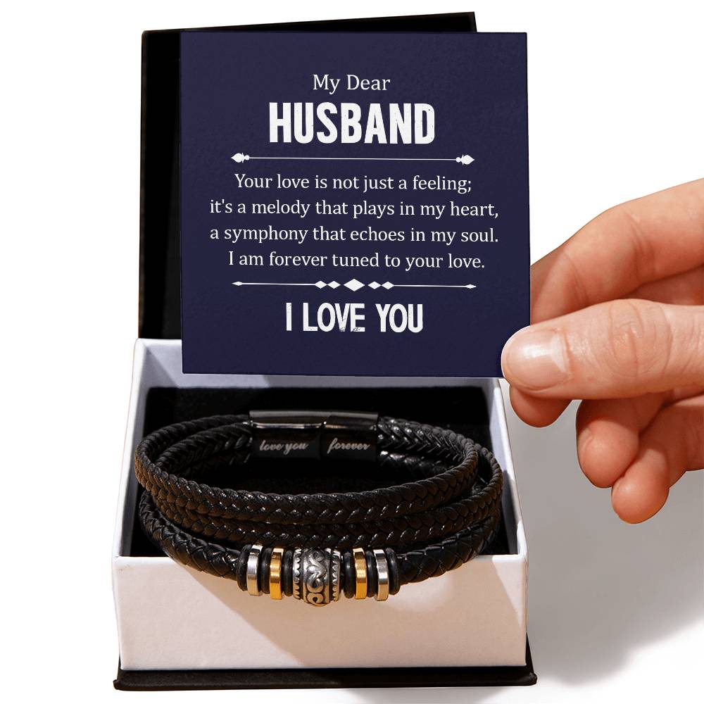 My Dear Husband ,I love you. Eternal Bond  Bracelet for Him