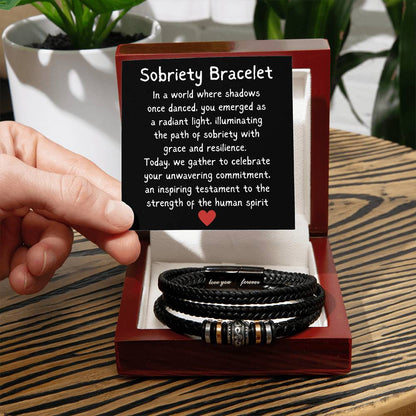 Sobriety Bracelet - Strength Of The Human Spirit