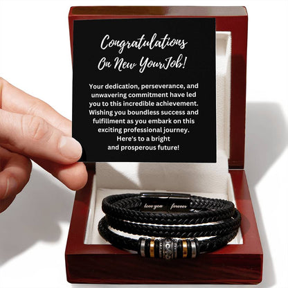 Congratulations On Your New Job Bracelet For Men