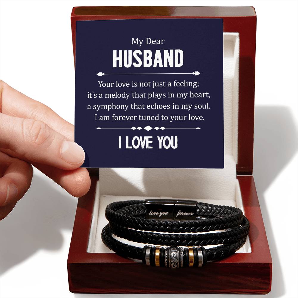 My Dear Husband ,I love you. Eternal Bond  Bracelet for Him