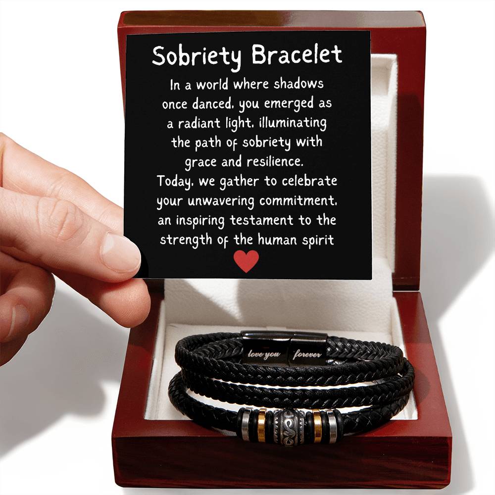 Sobriety Bracelet - Strength Of The Human Spirit