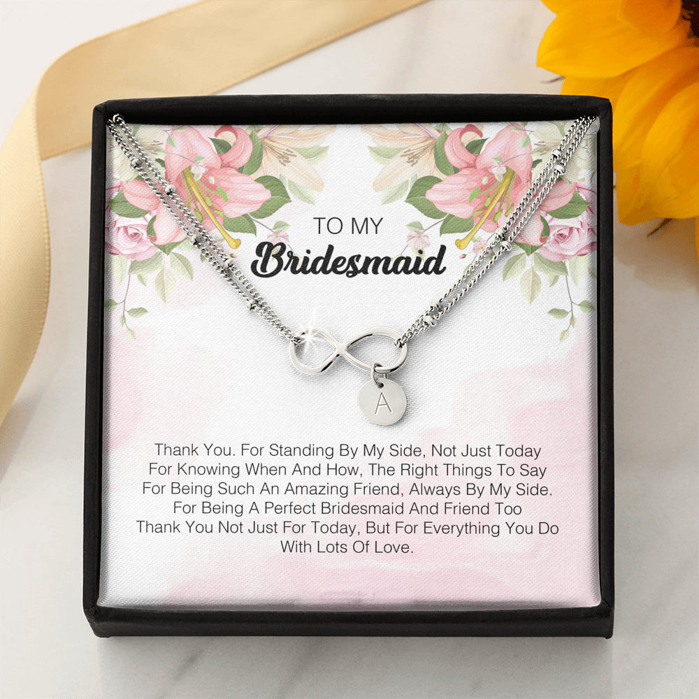 To My Bridesmaid - I Express My Deepest Thanks To You