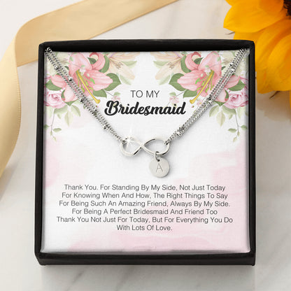 To My Bridesmaid - I Express My Deepest Thanks To You