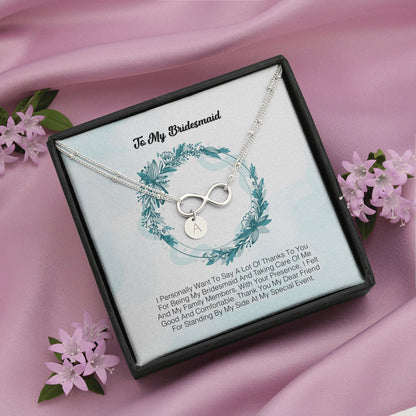 To My Bridesmaid - I Express My Deepest Thanks To You