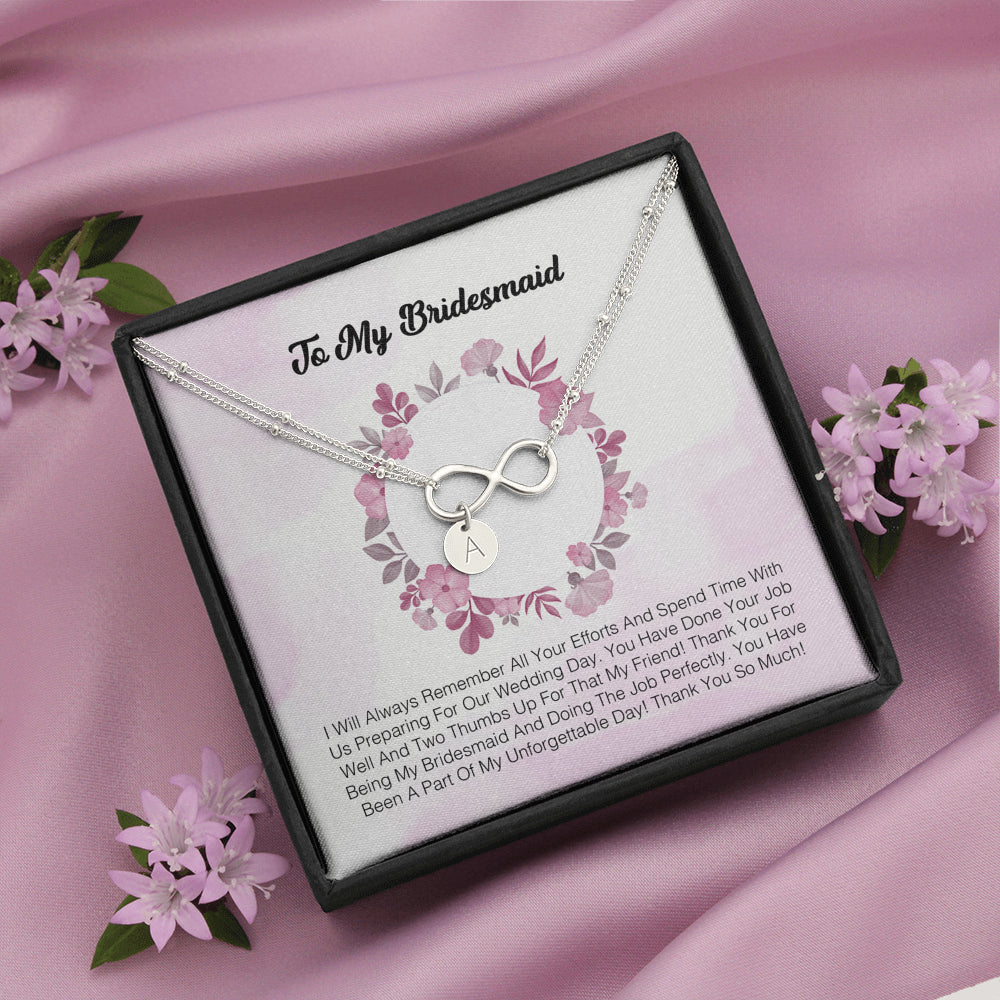 To My Bridesmaid - I Express My Deepest Thanks To You