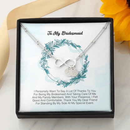 To My Bridesmaid - I Express My Deepest Thanks To You