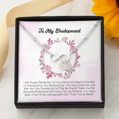 To My Bridesmaid - I Express My Deepest Thanks To You