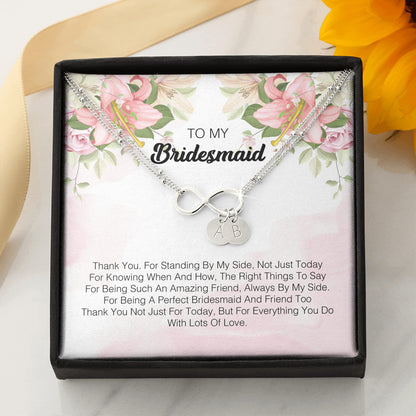 To My Bridesmaid - I Express My Deepest Thanks To You