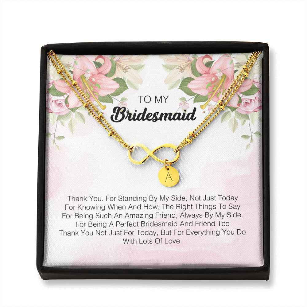 To My Bridesmaid - I Express My Deepest Thanks To You