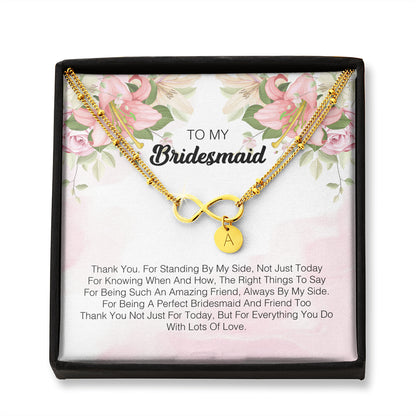 To My Bridesmaid - I Express My Deepest Thanks To You