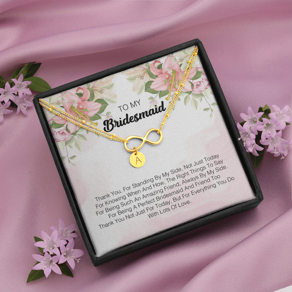 To My Bridesmaid - I Express My Deepest Thanks To You