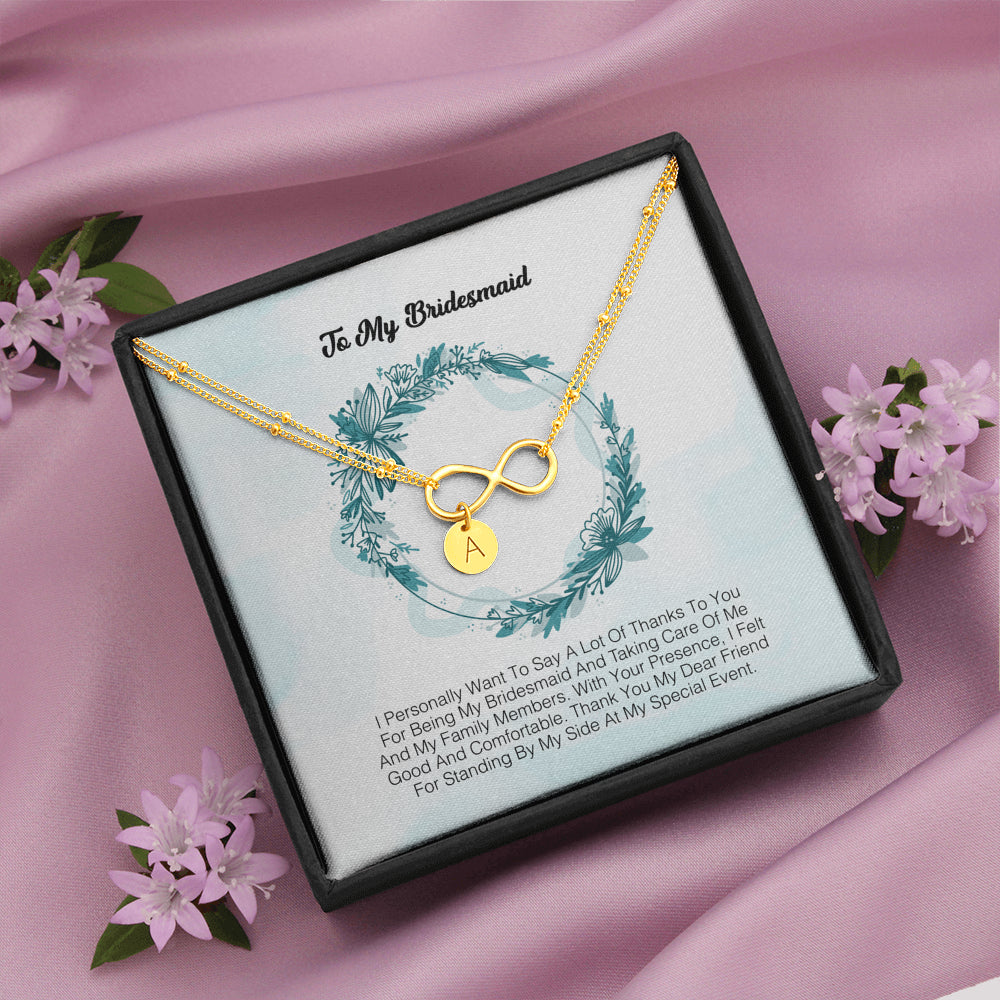 To My Bridesmaid - I Express My Deepest Thanks To You