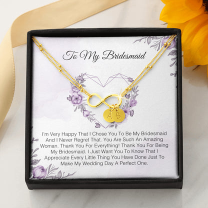 To My Bridesmaid - I'm Very Happy That I Chose You