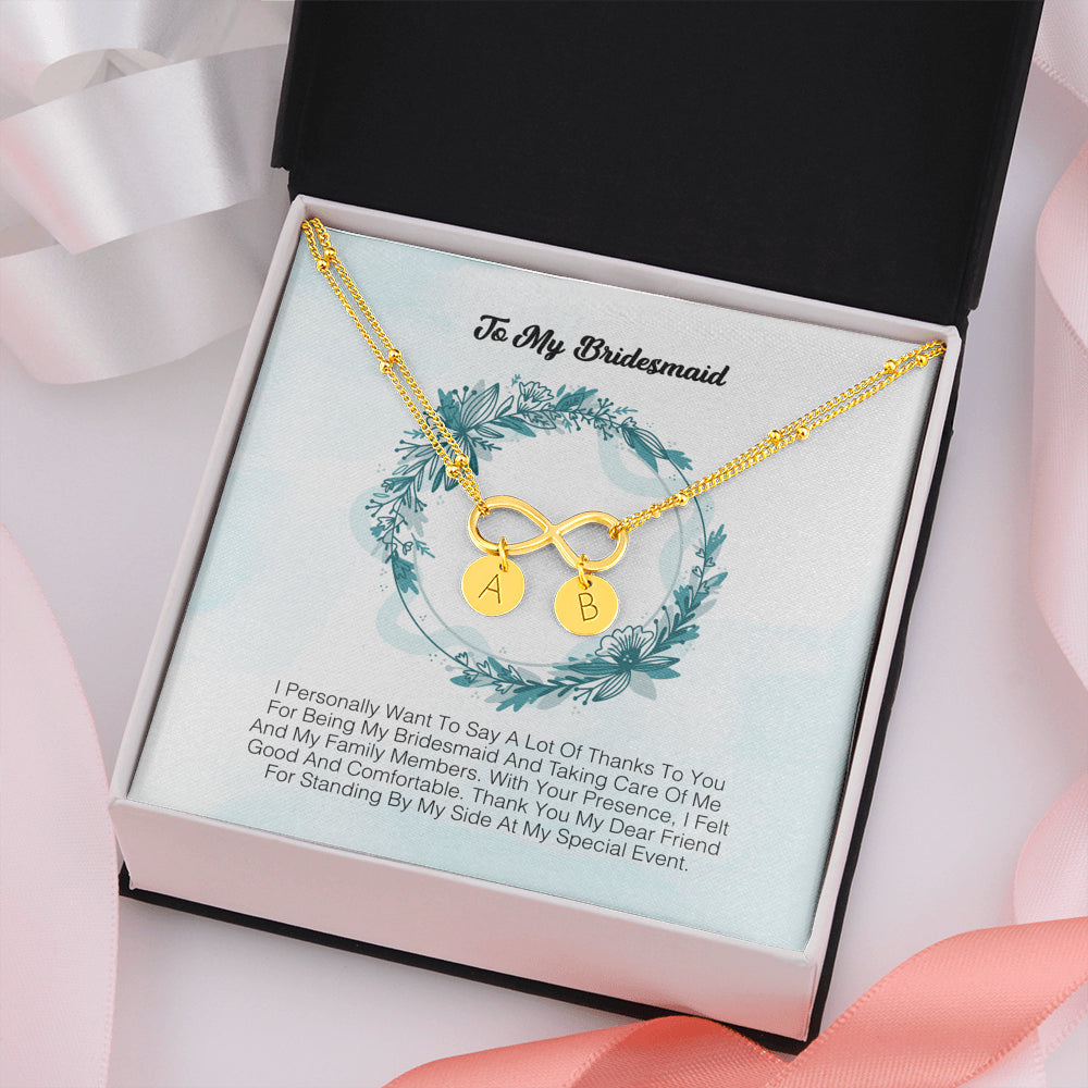 To My Bridesmaid - I Express My Deepest Thanks To You