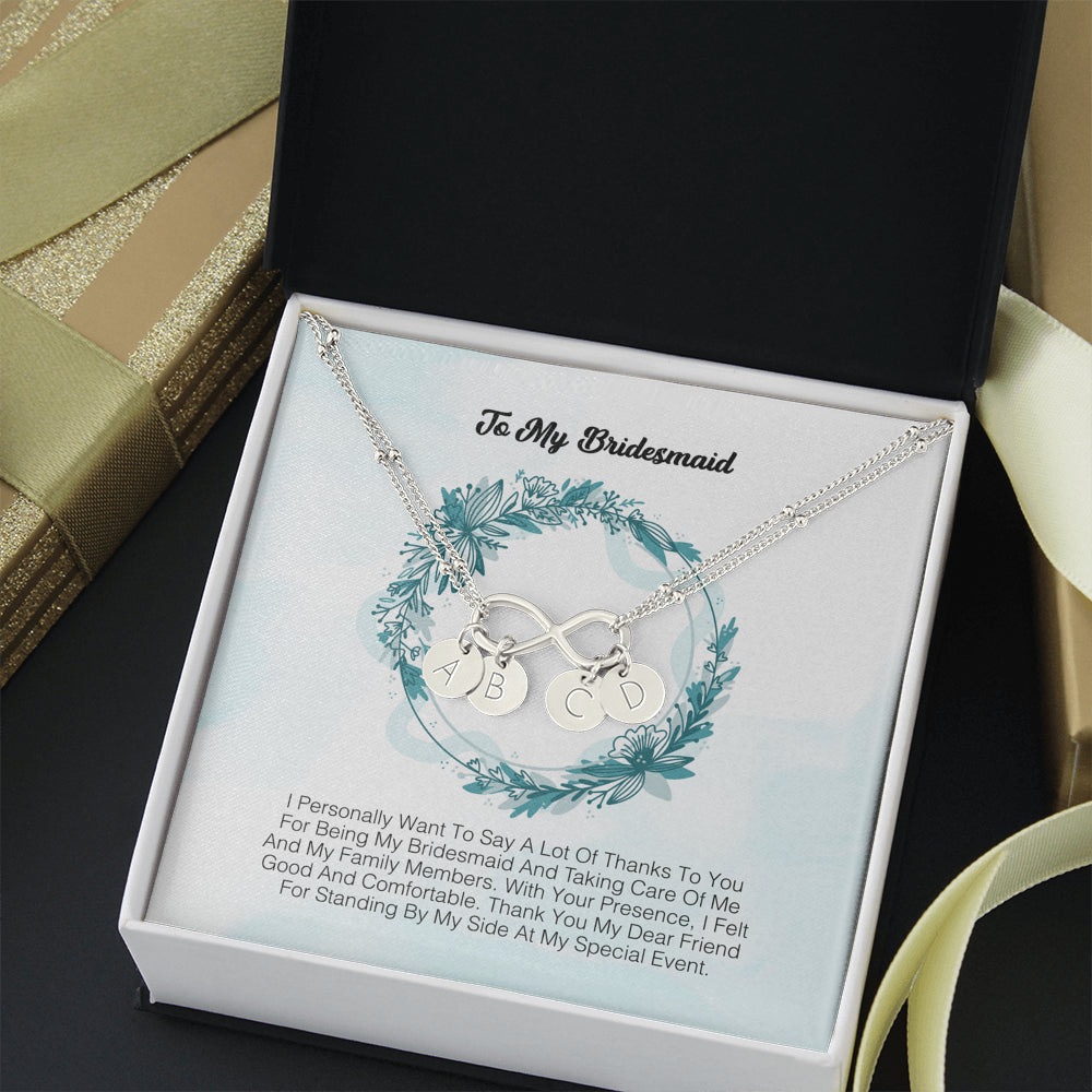 To My Bridesmaid - I Express My Deepest Thanks To You