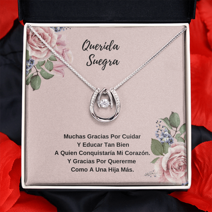 Para mi suegra - soy muy afortunada de tenerte - collar de la suerte