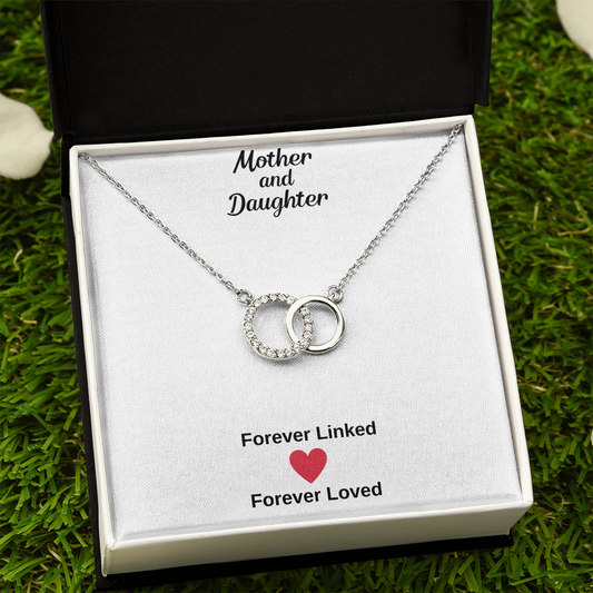 Mother and Daughter ring necklace