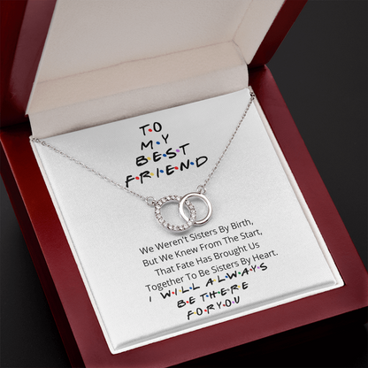 To my best friend rings necklace