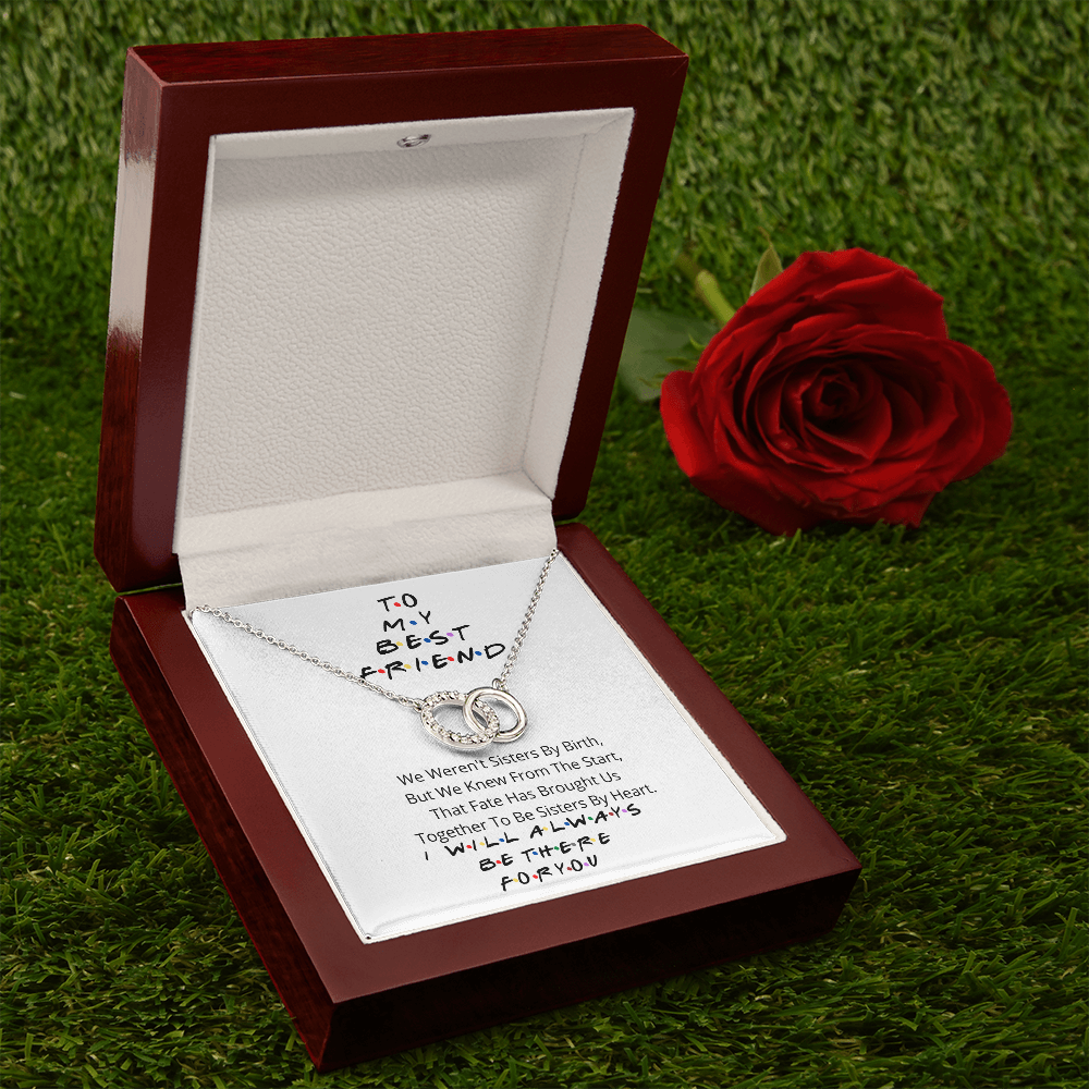 To my best friend rings necklace