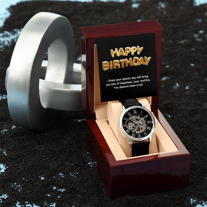 Happy Birthday. I hope your special day will bring you lots of happiness.