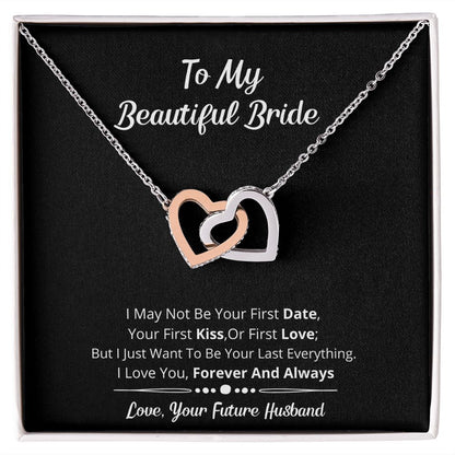 To My Beautiful Bride - Hearts Necklace