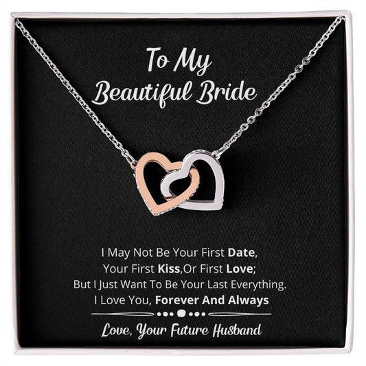 To My Beautiful Bride - Hearts Necklace