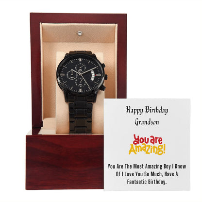 To My Grandson, Happy Birthday 4