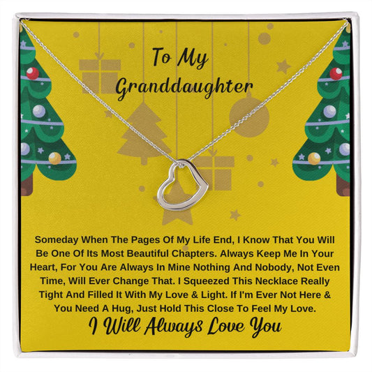 To My Granddaughter, Christmas Gift 1