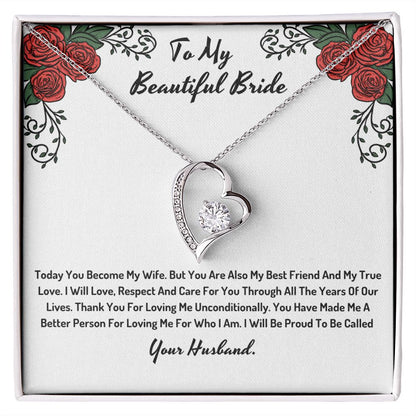 To My Beautiful Bride From Your Future Husband