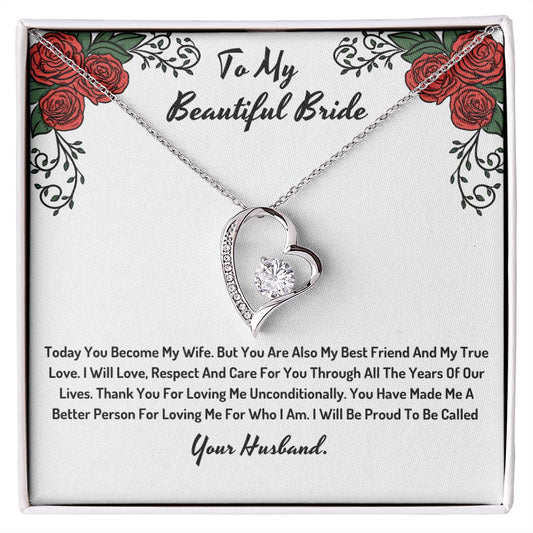 To My Beautiful Bride From Your Future Husband