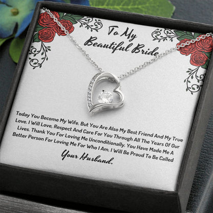 To My Beautiful Bride From Your Future Husband