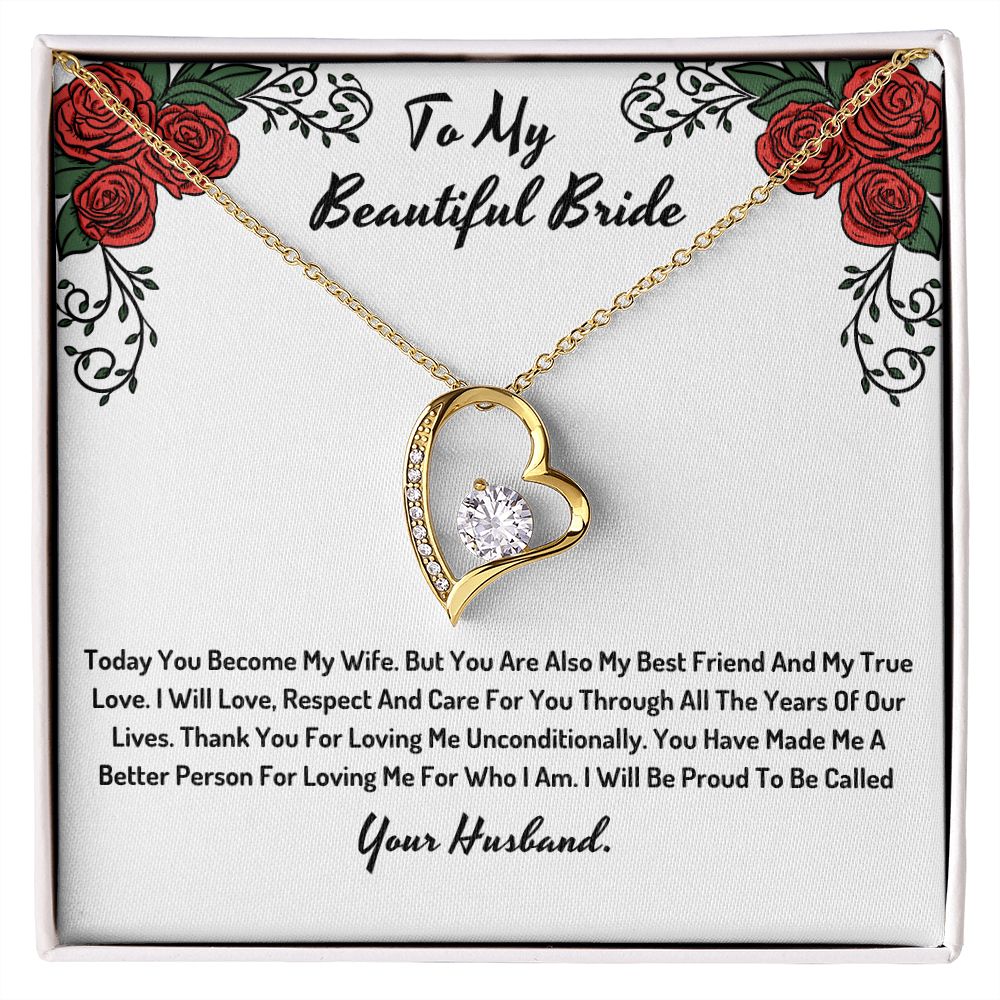 To My Beautiful Bride From Your Future Husband