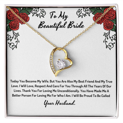To My Beautiful Bride From Your Future Husband